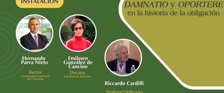 Presentazione del libro “Damnatio y oportere en la historia de la obligación” presso Universidad Externado de Colombia